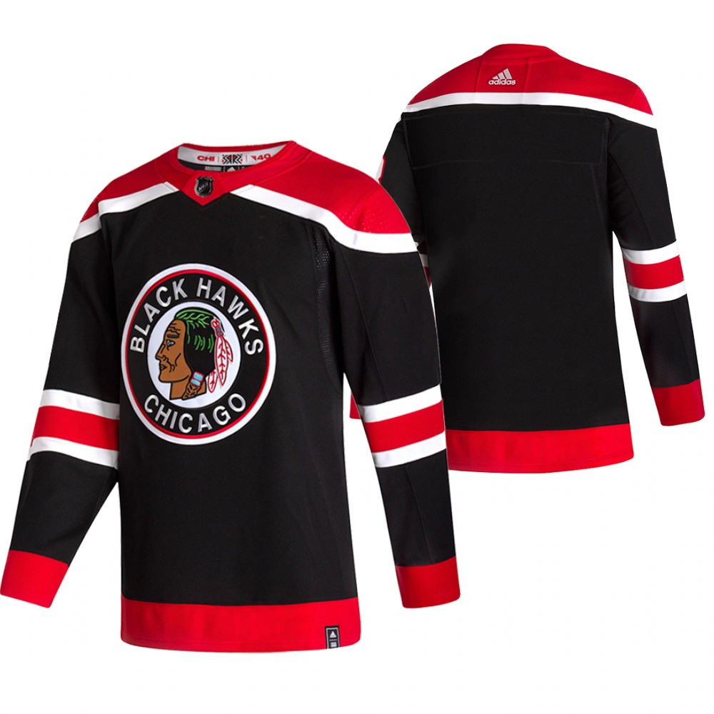 2021 Adidias Chicago Blackhawks Blank Black Men Reverse Retro Alternate NHL Jersey->chicago blackhawks->NHL Jersey